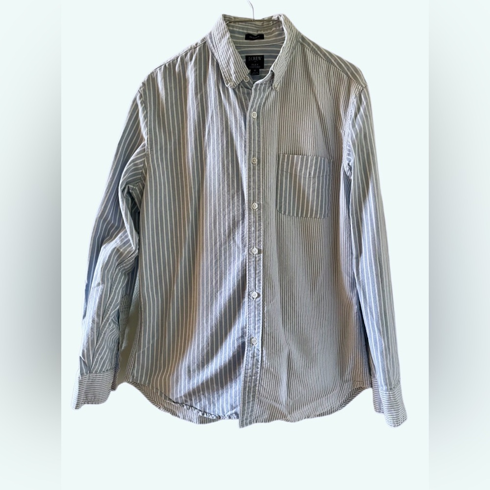 J. Crew Classic Flex Oxford Striped Men’s Medium